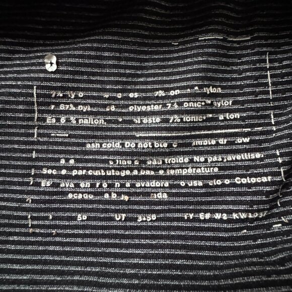 Figs Womens S Salta Underscrub Top Shirt Stripe Black White Long Sleeve Seamless - Picture 9 of 10